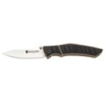 Browning Black Label Finish Line Assisted Opening Folding Knife 3.375" Modified Drop Point Stainless Steel Blade G-10 Handle Black MODEL# 320139BLB