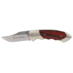 Browning 111 Folding Knife 3.25" Clip Point Sandvik 12C27 Stainless Steel Blade MODEL# 322111CB 