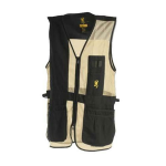 Browning Trapper Creek Shooting Vest Large Black and Tan MODEL# 3050268903